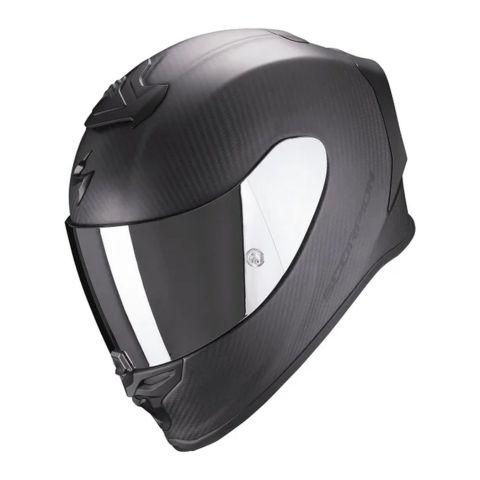 Casque Scorpion intégral Exo-r1 Evo Carbon Air Solid Noir mat