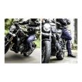 Jeans Moto Pmj New Rider Uomo Made In Italy Blue