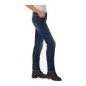 Jeans Moto Pmj New Rider Donna Made In Italy Blue