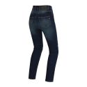 Jeans Moto Pmj Sara Vita Alta Made In Italy Blue