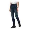 Jeans Moto Pmj Sara Vita Alta Made In Italy Blue