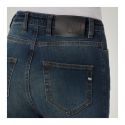 Jeans Moto Pmj Sara Vita Alta Made In Italy Blue