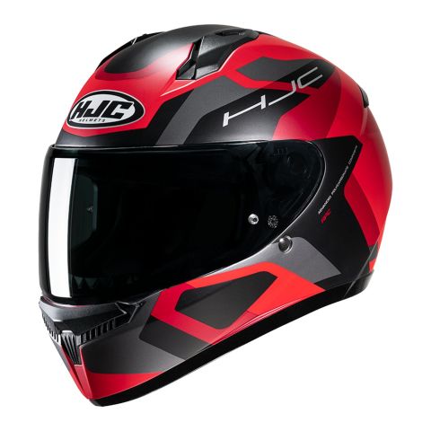 Casco Integrale Hjc C10 Tins Rosso Nero Opaco