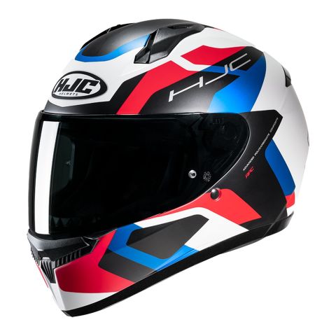 Casco Integrale Hjc C10 Tins Bianco Rosso Blu Opa