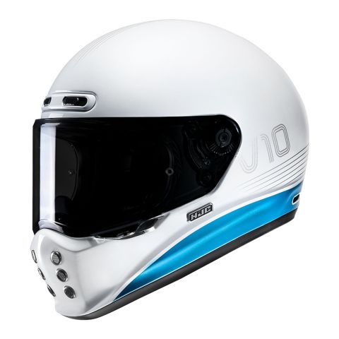 Casco Integrale Hjc V10 Tami Bianco Azzurro