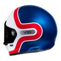 Casco Integrale Hjc V10 Grape Bianco Rosso Blu