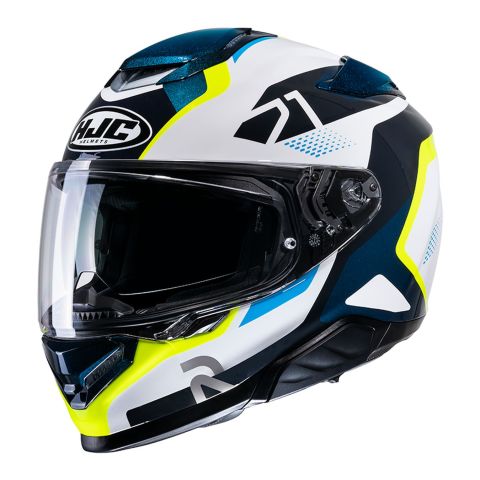 Casco Integrale Hjc Rpha 71 Hapel Bianco Blu Giallo