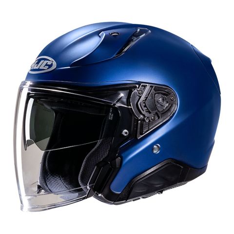 Casco Jet Hjc Rpha 31 Solid Blu Metal Opaco