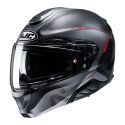 Casco Modulare Hjc Rpha 91 Combust Nero Rosso Opaco