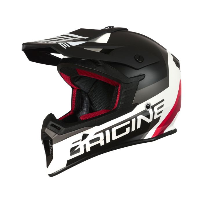 Casco Cross Origine Hero Mx Black - White Matt