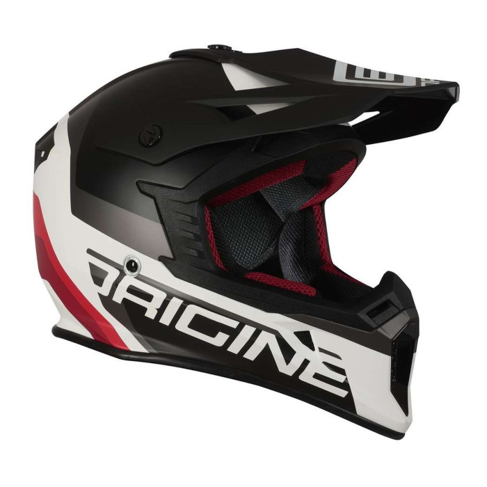 Casco Cross Origine Hero Mx Black - White Matt