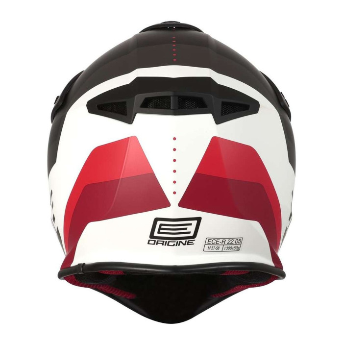 Casco Cross Origine Hero Mx Black - White Matt