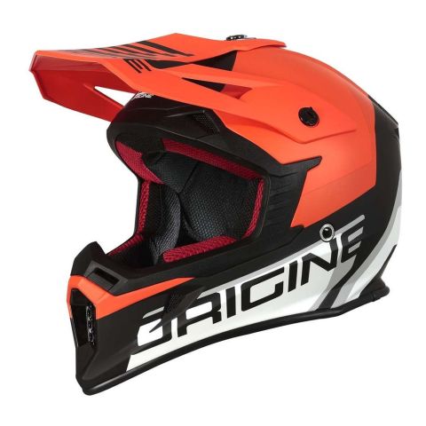 Casco Cross Origine Hero Mx Naranja - Negro Mate