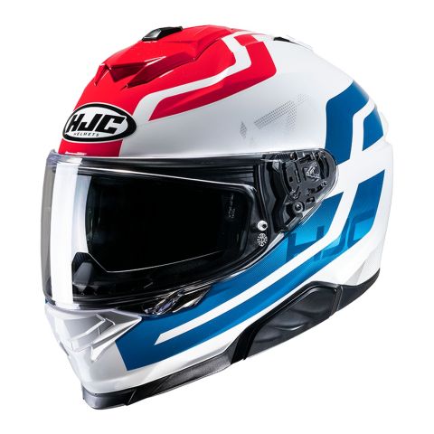 Casco Integrale Hjc I71 Enta Blu Bianco Rosso