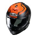 Casco Integrale Hjc I71 Enta Arancio Nero Grigio