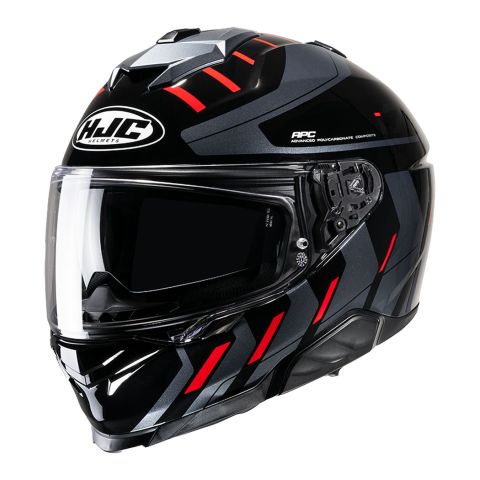 Casco Integrale Hjc I71 Simo Nero Grigio Rosso