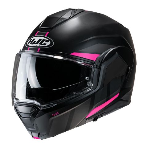 Casco Modulare Hjc I100 Beis Nero Fuxia Opaco