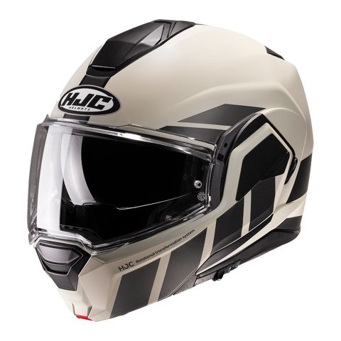 Casco Modulare Hjc I100 Beis Bianco Grigio Opaco