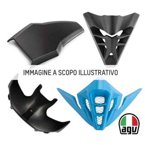 Agv Front Vent Cover Painted Tourmodular Luna Grey