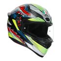 Casco Integrale Agv K1 S E06 Dundee Matt Lime/red