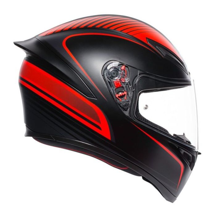 Casco Integrale Agv K1 S E06 Warmup Matt Black/re