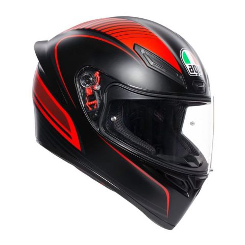 Full face helmet Agv K1 S E06 Warmup Matt Black/re