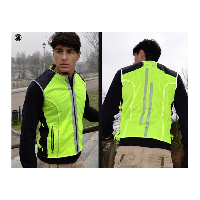 JO306074___________FOSy2.jpg| GILET TRAFORATO ALTA VISIBILITA' JOLLISPORT SPOT FOS