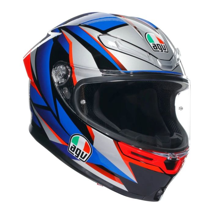 Casco Integrale Agv K6 S E06 Slashcut Black/blue/