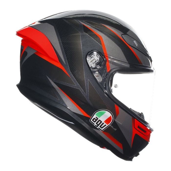 Casco Integrale Agv K6 S E06 Slashcut Black/grey/