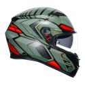 Casco Integrale Agv K3 E06 Decept Matt Black/gr