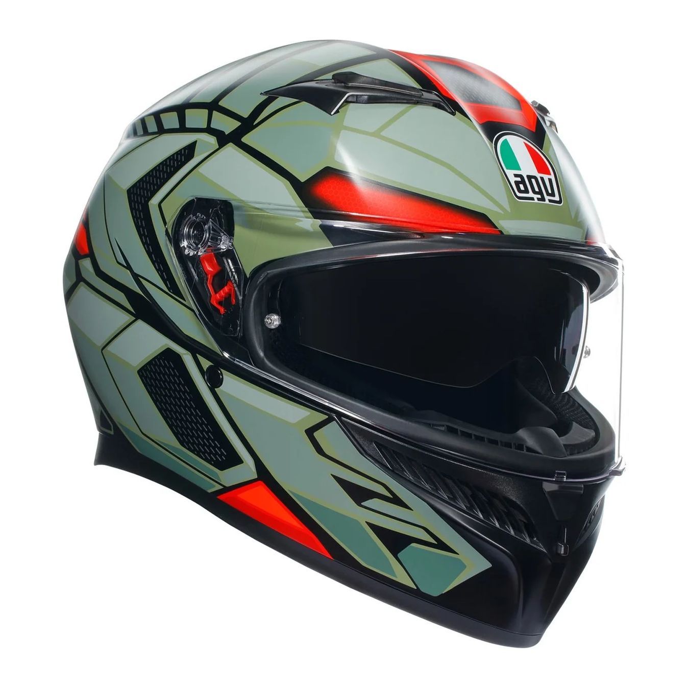 Casco Integrale Agv K3 E06 Decept Matt Black/gr