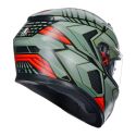 Casco Integrale Agv K3 E06 Decept Matt Black/gr