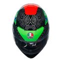 Casco Integrale Agv K3 E06 Kamaleon Black/red/g