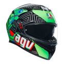 Casco Integrale Agv K3 E06 Kamaleon Black/red/g