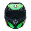 Casco Integrale Agv K3 E06 Kamaleon Black/red/g