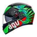 Casco Integrale Agv K3 E06 Kamaleon Black/red/g