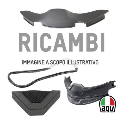 Agv Kit Plastic Screws Pro Spoiler / Spoiler Biplano (3pcs) Black