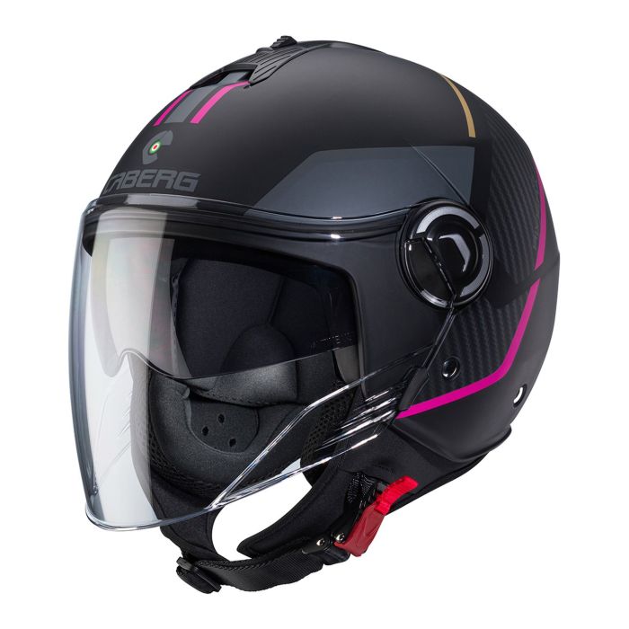 Casco Jet Caberg Riviera V4x Geo Matt Black / Fuc