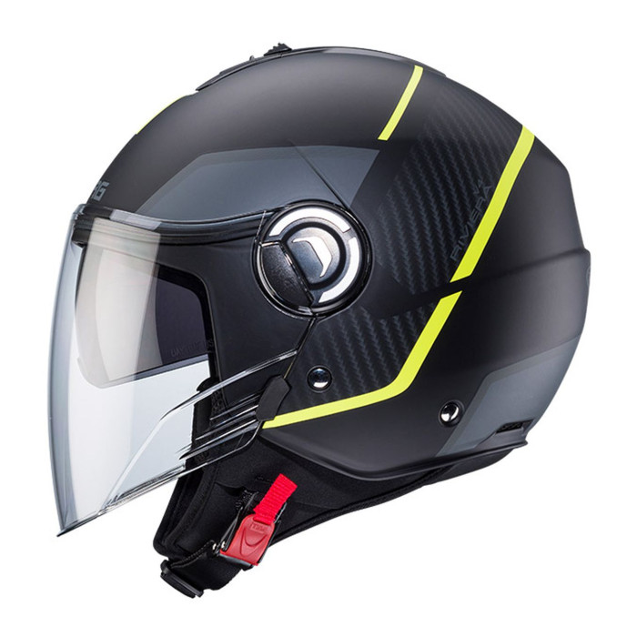 Casco Jet Caberg Riviera V4x Geo Matt Black/yello