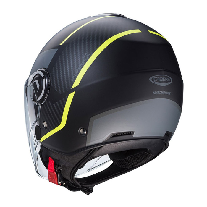Casco Jet Caberg Riviera V4x Geo Matt Black/yello