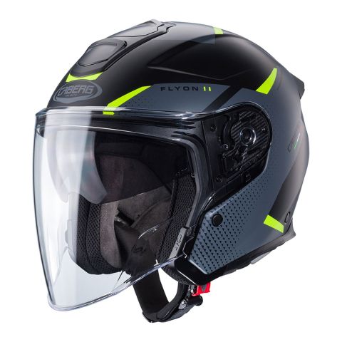 Casco Jet Caberg Flyon II Boss Matt Black / Gr