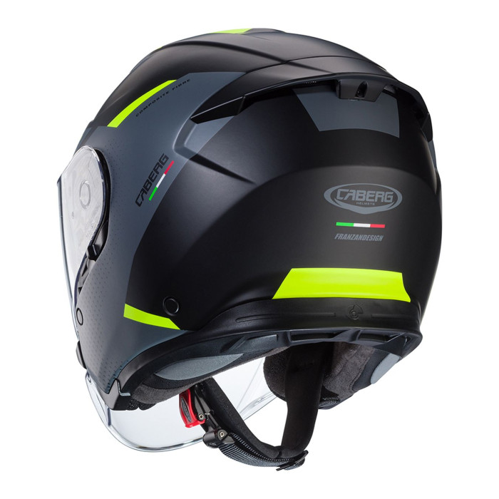Casco Jet Caberg Flyon Ii Boss Matt Black / Gr