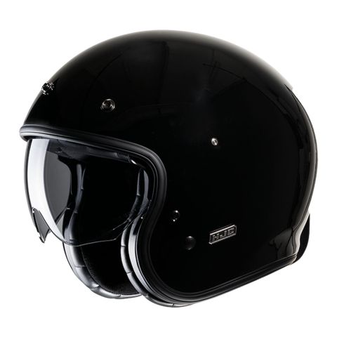 Casco Jet Hjc V31 Solid Nero Lucido