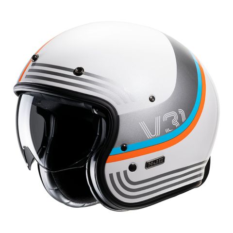 Casco Jet Hjc V31 Byron Bianco Grigio