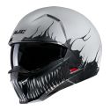 Casco Jet Hjc I20 Scraw Grigio Nero Opaco