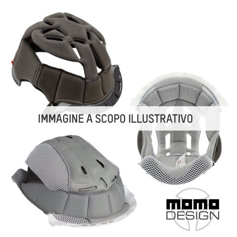 Casco Momo Crown Pad Fgtr Evo Black/grey