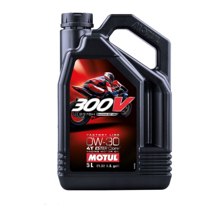 Motul 300v Fl R.k.o 2376h 0w-30 Olio Motore Moto 4t 5 Lt.