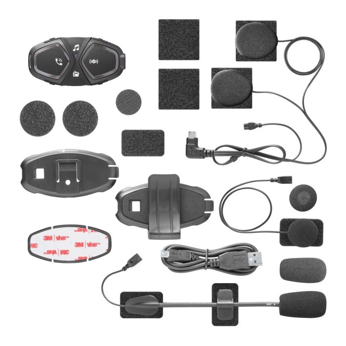 Interphone Active Pack Singolo - Interfono Per Moto Bluetooth