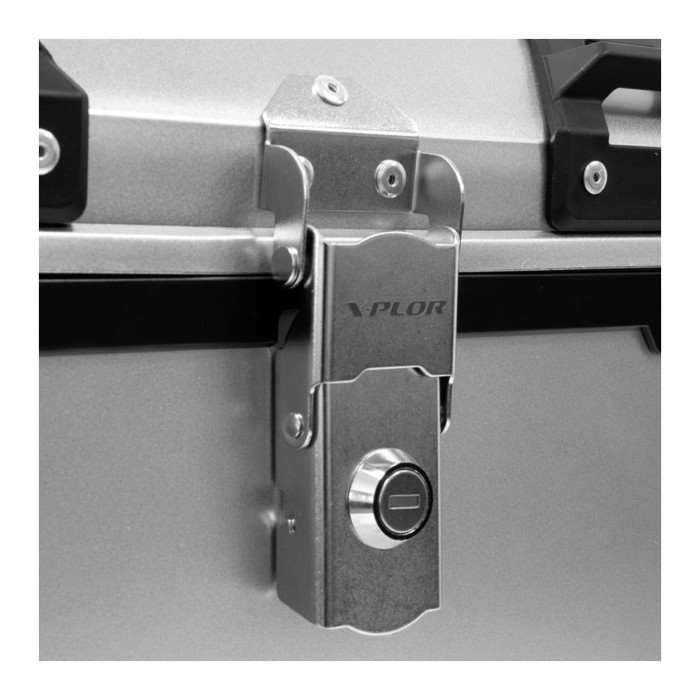 Top CaseX-plor 38 Lt. Con Piastra Univ. Colore Alluminio