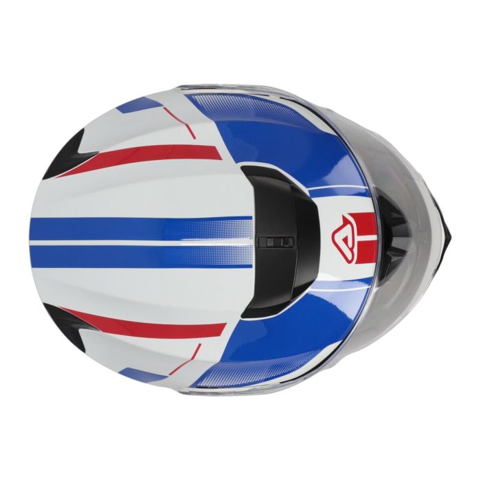 Casco Modulare Acerbis Serel 2206 Bianco Blu Rosso